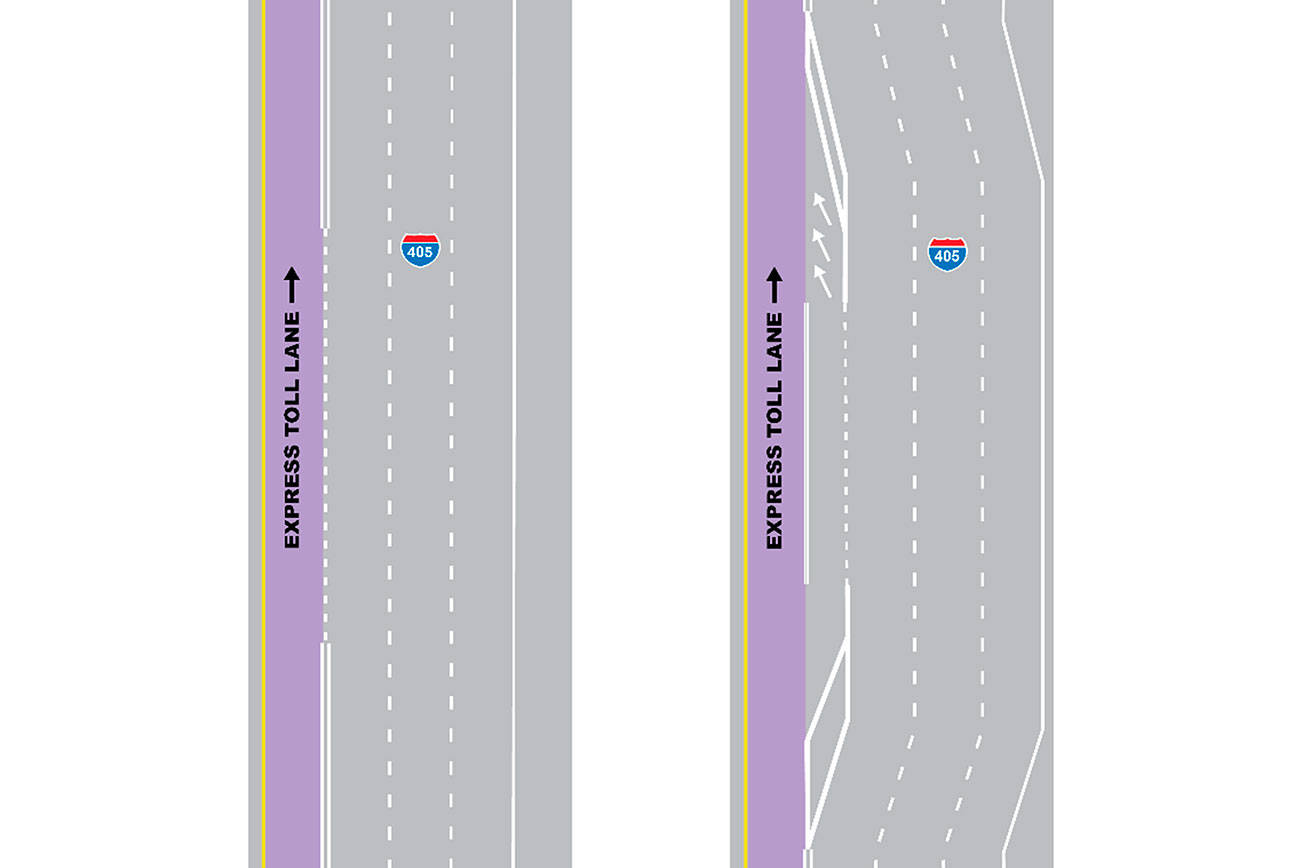 Adjustment coming to I-405 express toll lane access point in Bothell