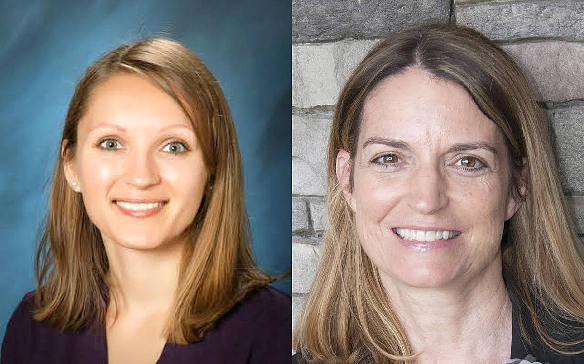 Anita Damjanovic (left) and Cassandra Sage running for the director district three position on the Lake Washington School District Board of Directors. Courtesy photo
