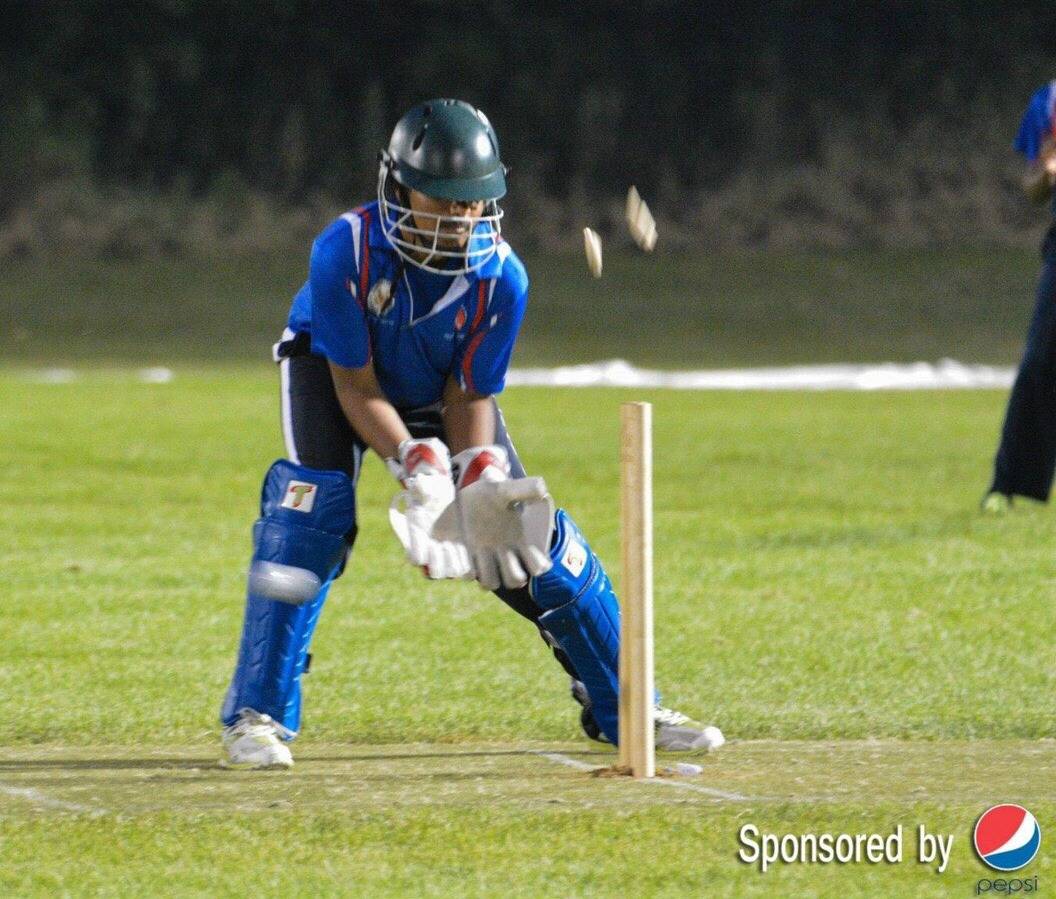 Sathya Venkatesan plays wicket keeper in a cricket match. Courtesy photo