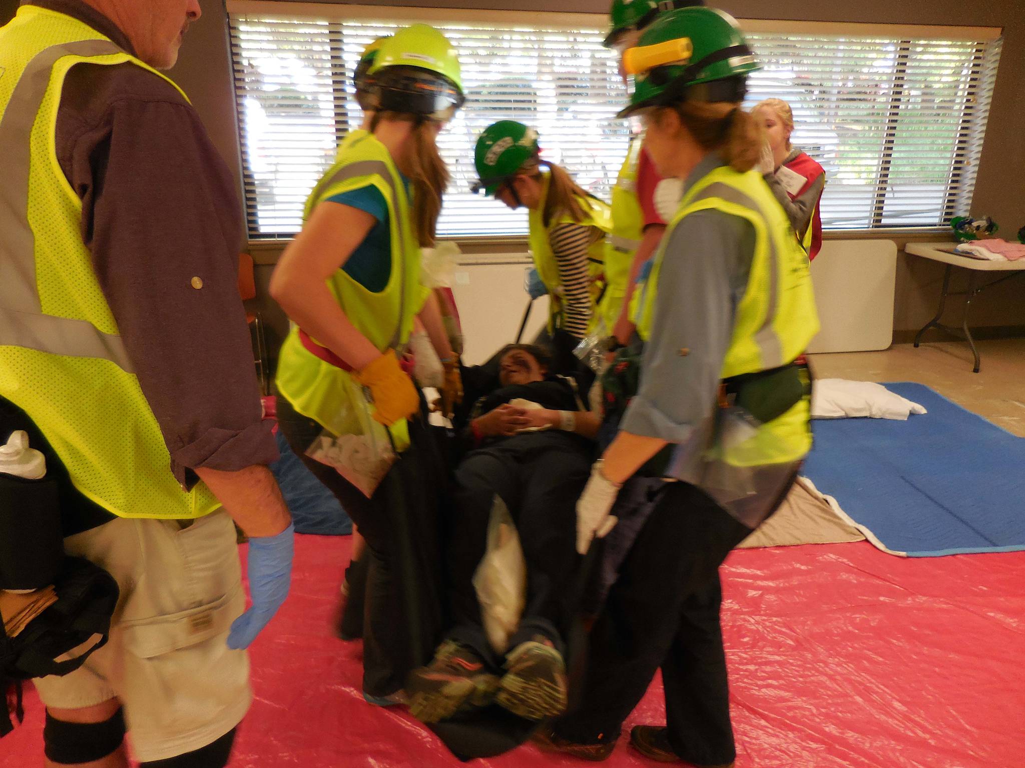 CERT is seeking 27 volunteers to play “survivors” in the Nov. 18 disaster simulation drill. Courtesy of Christina Brugman