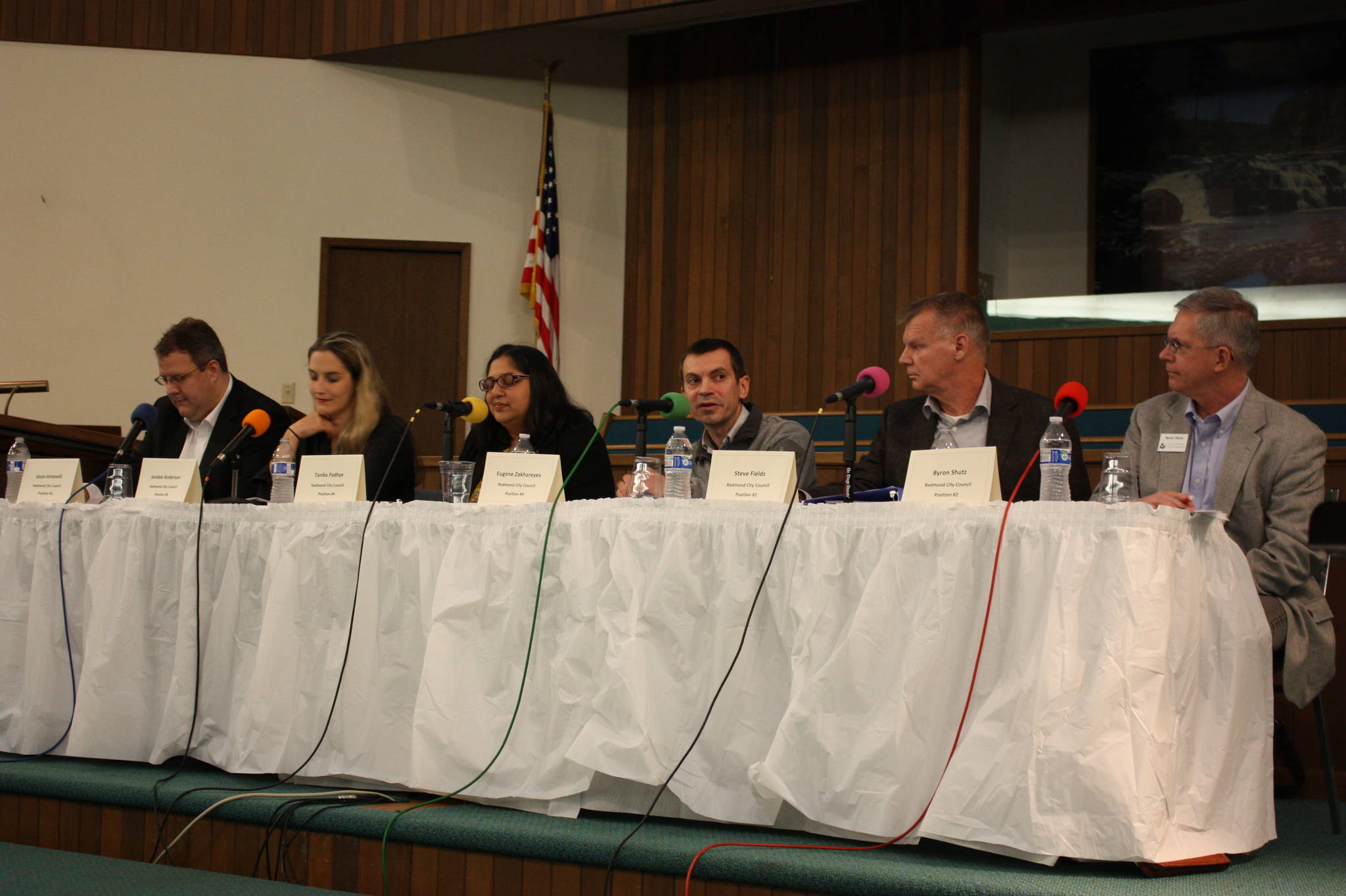 Redmond City Council candidates at a community forum on Oct. 5. Aaron Kunkler/Redmond Reporter