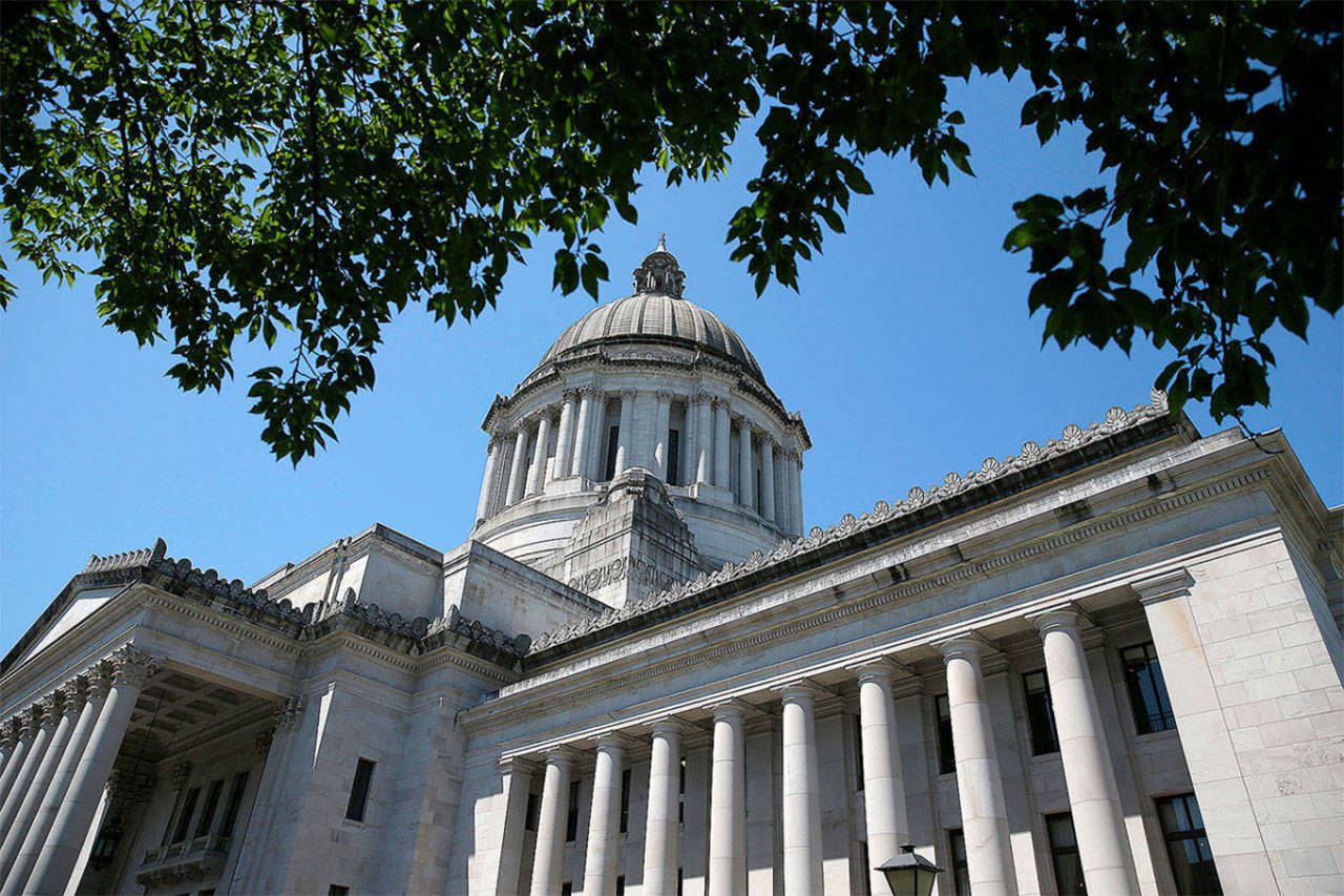 The Legislative Building is shown June 30 at the Capitol in Olympia. (AP Photo/Ted S. Warren)