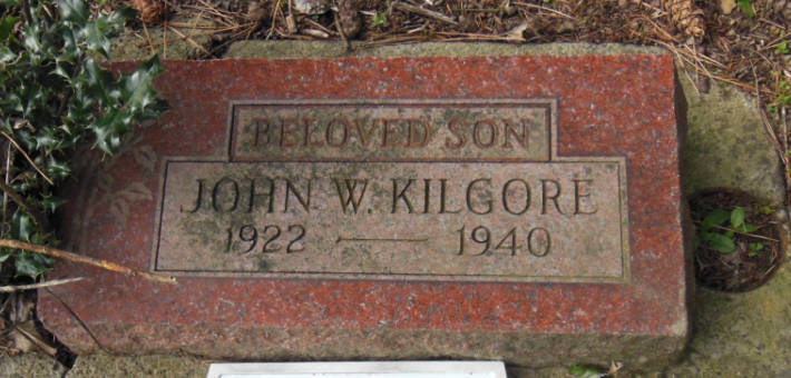 John William Kilgore Jr. is interned in the Kirkland Cemetery, across the street from Lake Washington High. Courtesy photo