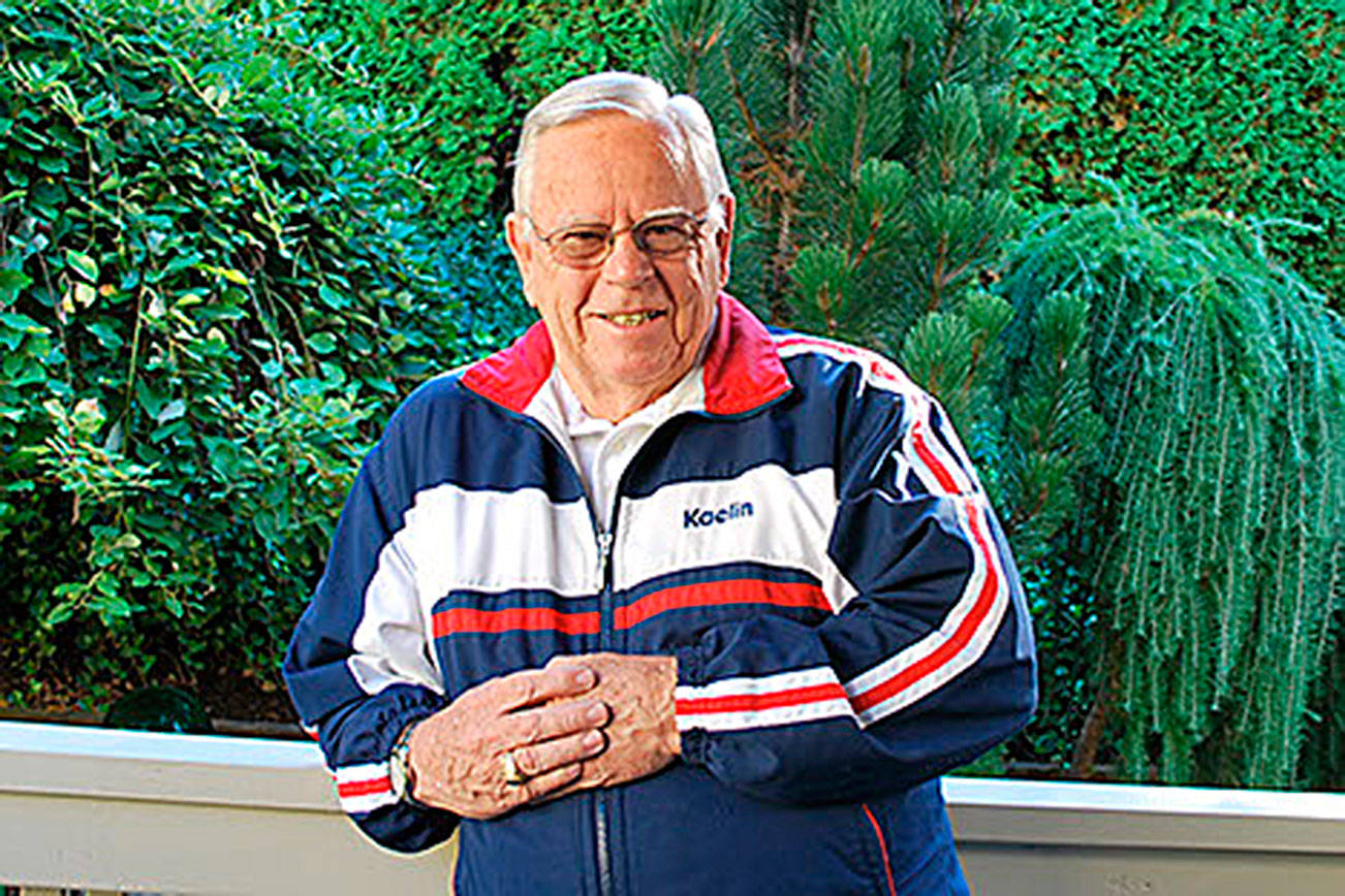 Perry Dolan, local author and the former head coach of the Inglemoor High School girls swim team. Courtesy of Perry Dolan