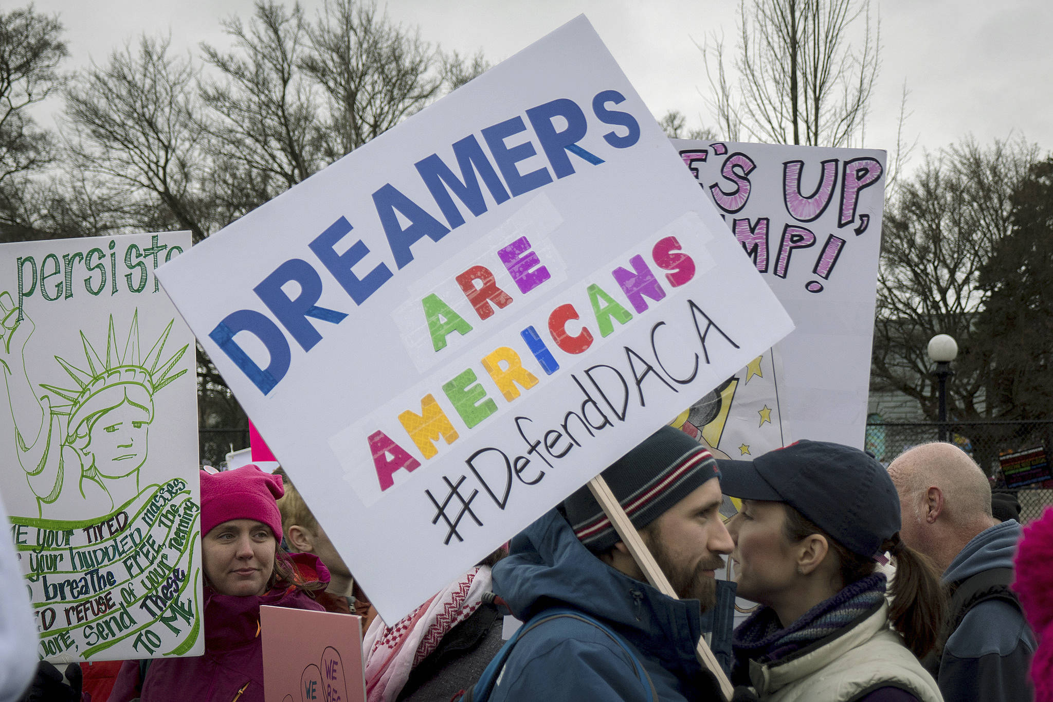 A pro-immigrant sign at the 2018 Women’s March in Seattle. Photo by David Lee/Flickr