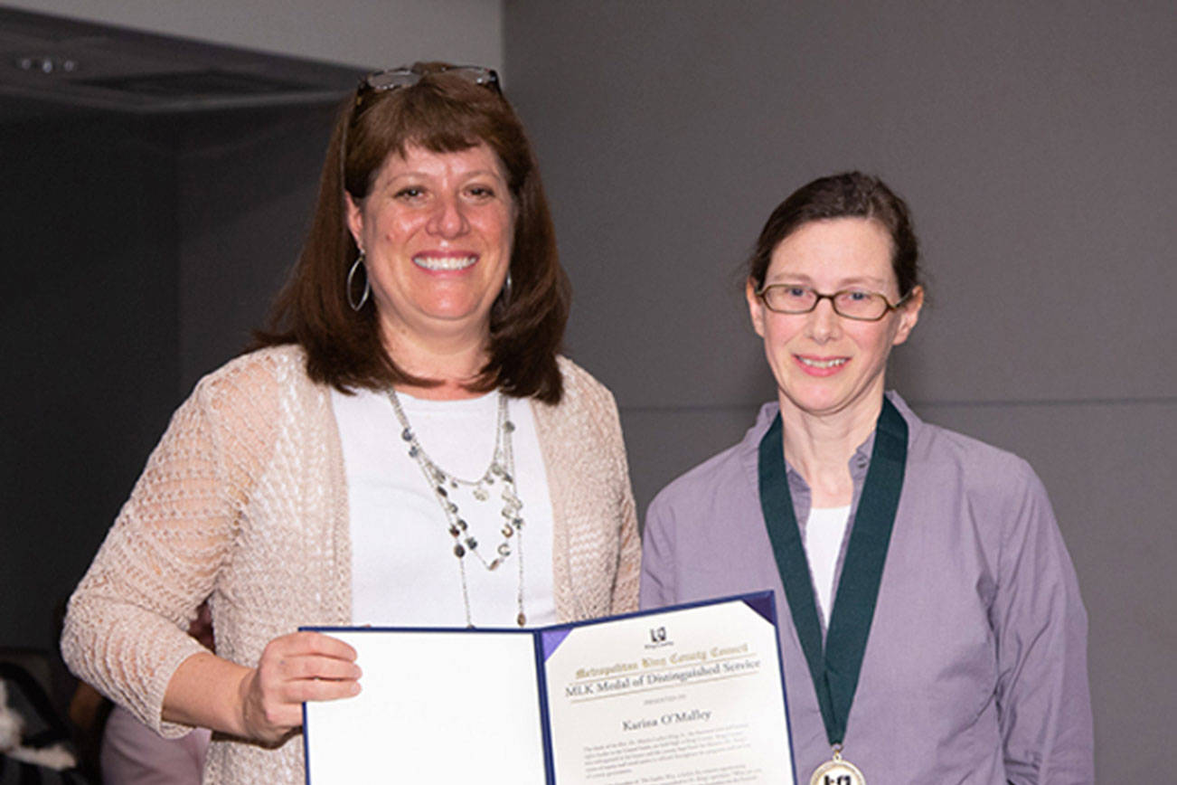 (Left) Claudia Balducci, (Right) Karina O’Malley. Photo courtesy of the city of Kirkland