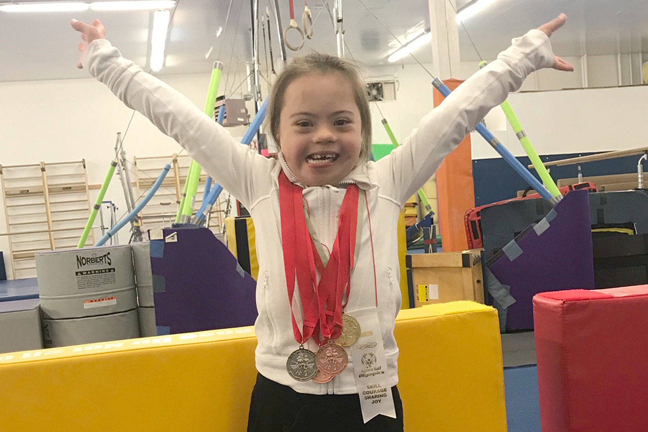 Frannie Ronan is set for gymnastics action at the Special Olympics