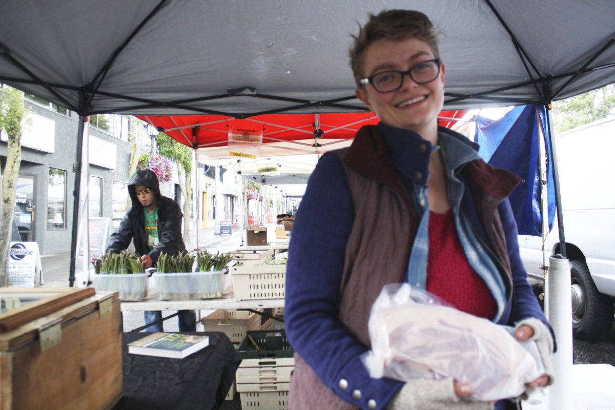 Lucia Wyss, a Hidden Valley Farms co-owner and West Seattle Farmers Market vendor, lobbied in favor of HB 2671. Melissa Hellmann/staff photo                                Lucia Wyss, a Hidden Valley Farms co-owner and West Seattle Farmers Market vendor, lobbied in favor of HB 2671. Melissa Hellmann/staff photo