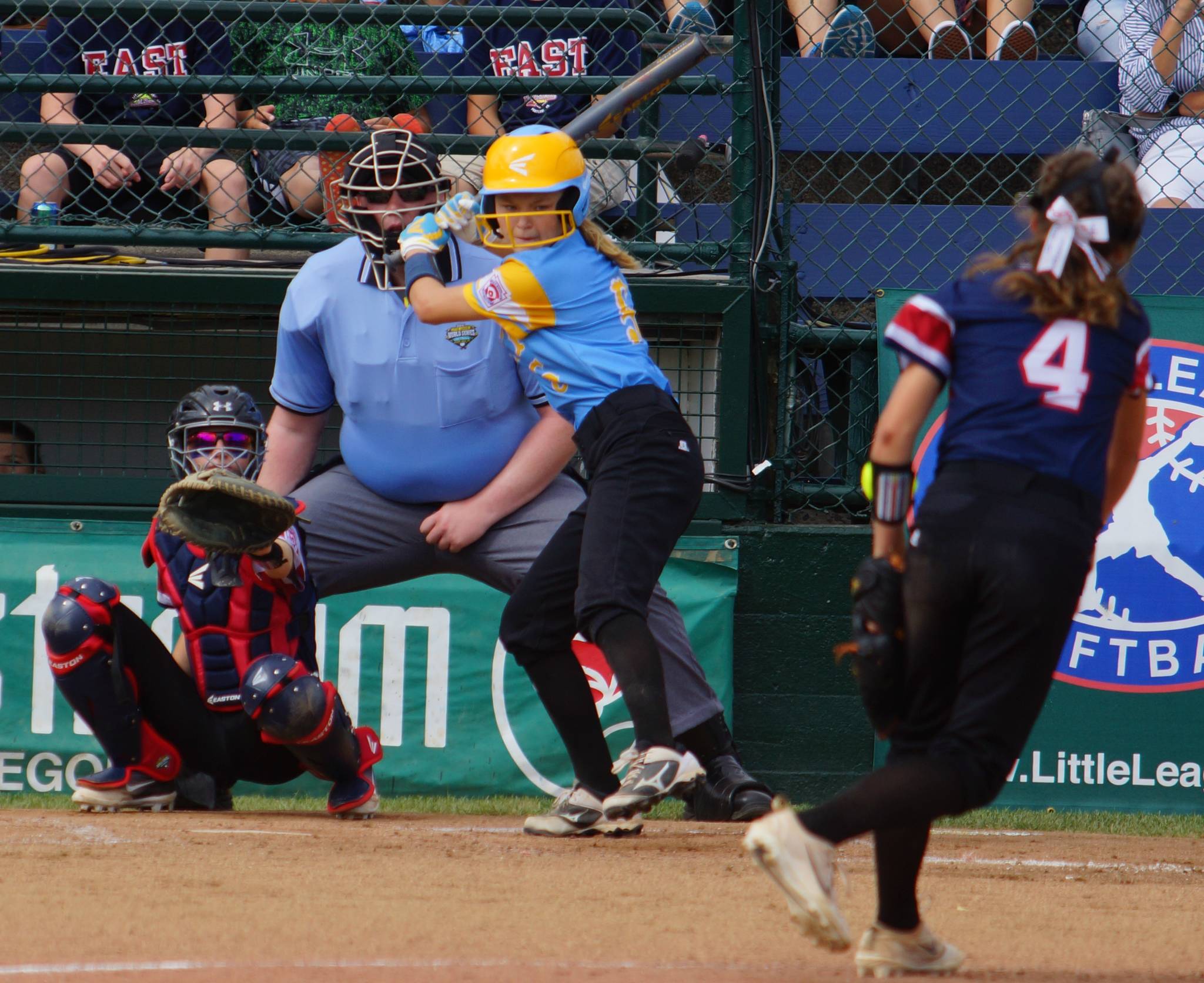 Kirkland’s Bella Ely waits for a pitch. Courtesy of workmac-LLSWS