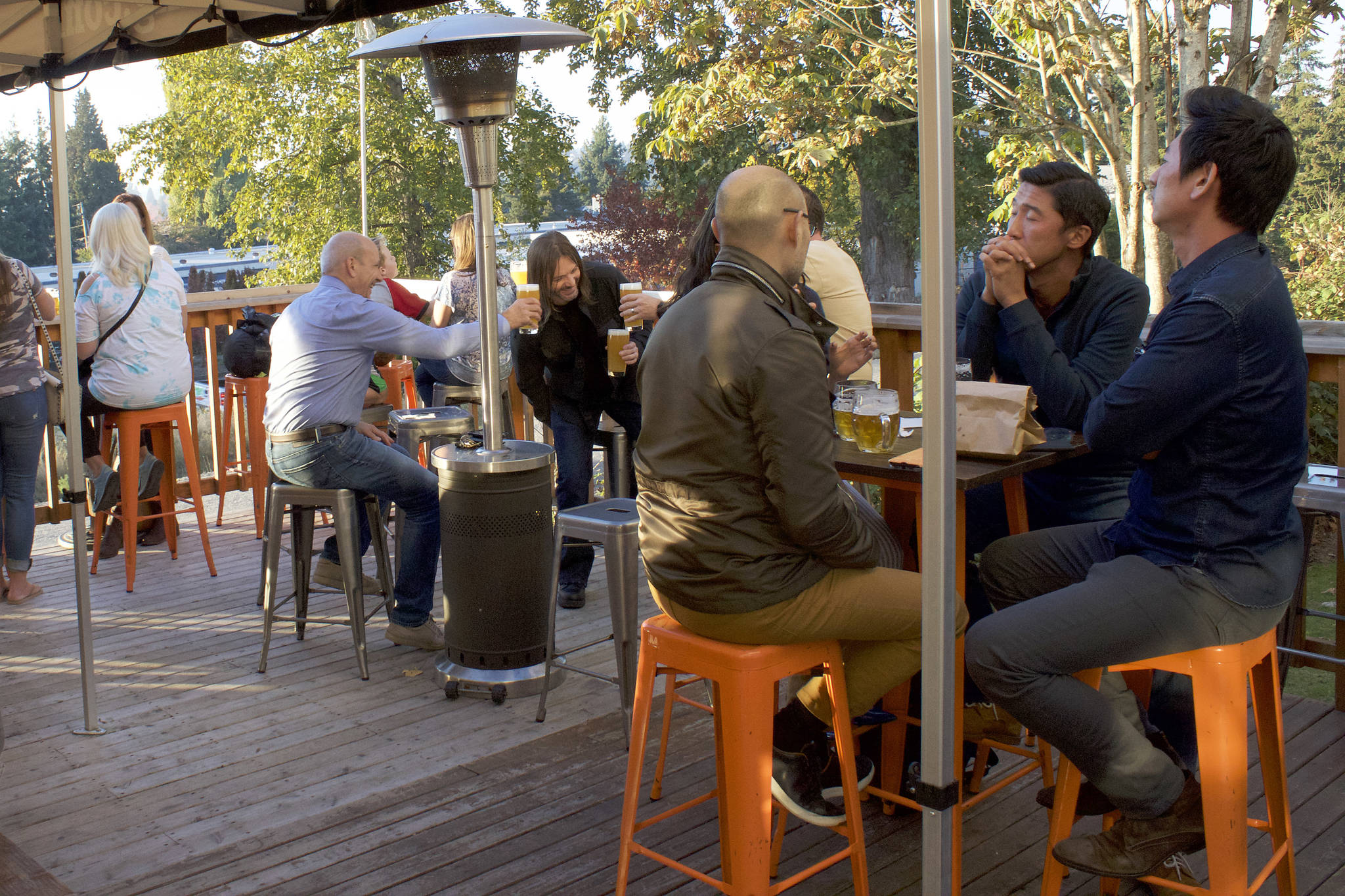 Chainline was able to successfully crowdfund a full deck to accompany their tap room. The community-oriented business is open to all ages and pet-friendly. Kailan Manandic/staff Photo