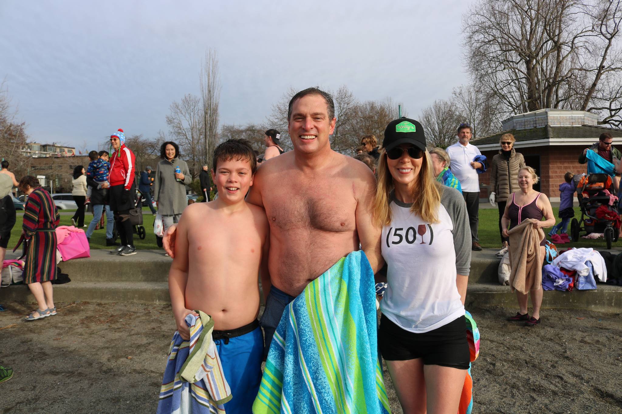 Starting the new year with a plunge at Marina Park