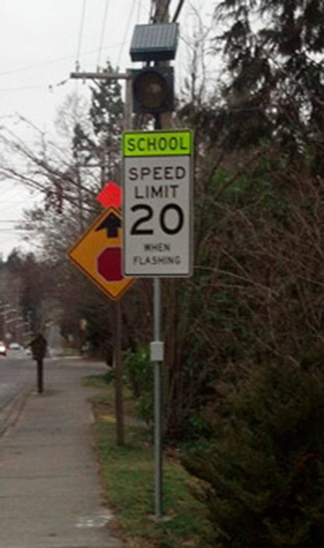 The city of Kirkland provided an example of what the traffic cameras will potentially look like. The cameras will issue warnings for the first 30 days and citations afterwards. Photo courtesy of the city of Kirkland