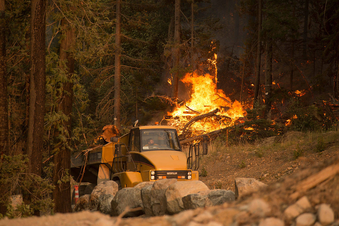 The 2015 Wolverine Fire in the Okanogan-Wenatchee National Forest near Lake Chelan. Photo courtesy of Washington Department of Natural Resources/Kari Greer