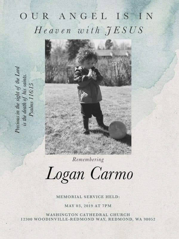 Photo courtesy of Marcus Lima/gofundme.com                                A memorial service will be held for Logan Carmo.