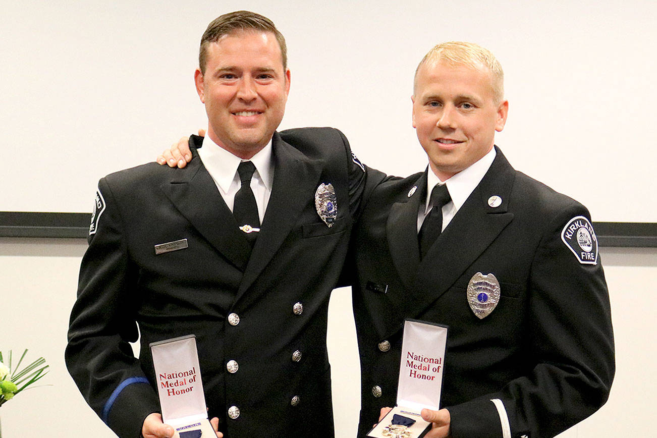 Kirkland Fire department celebrates awards and promotions
