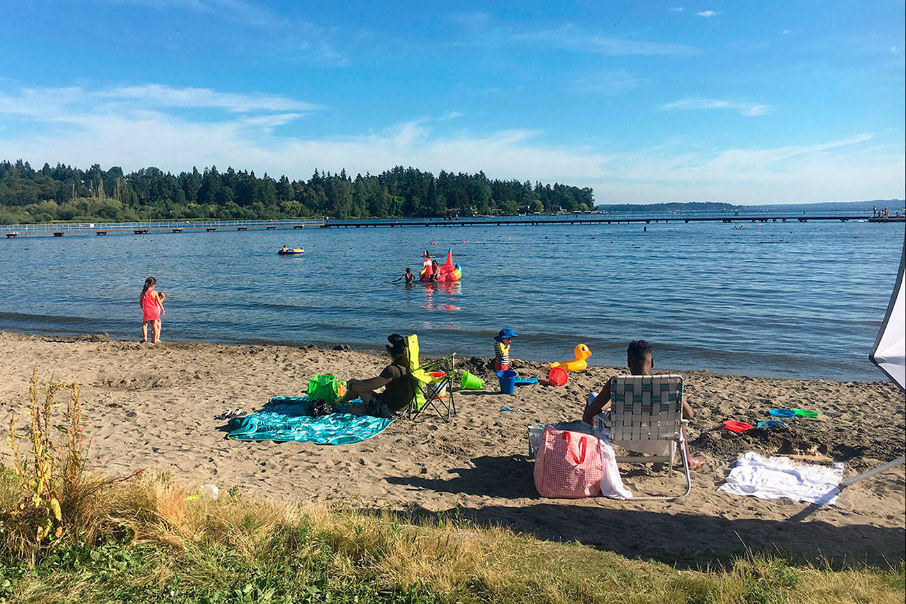 Juanita Beach is open for swimming