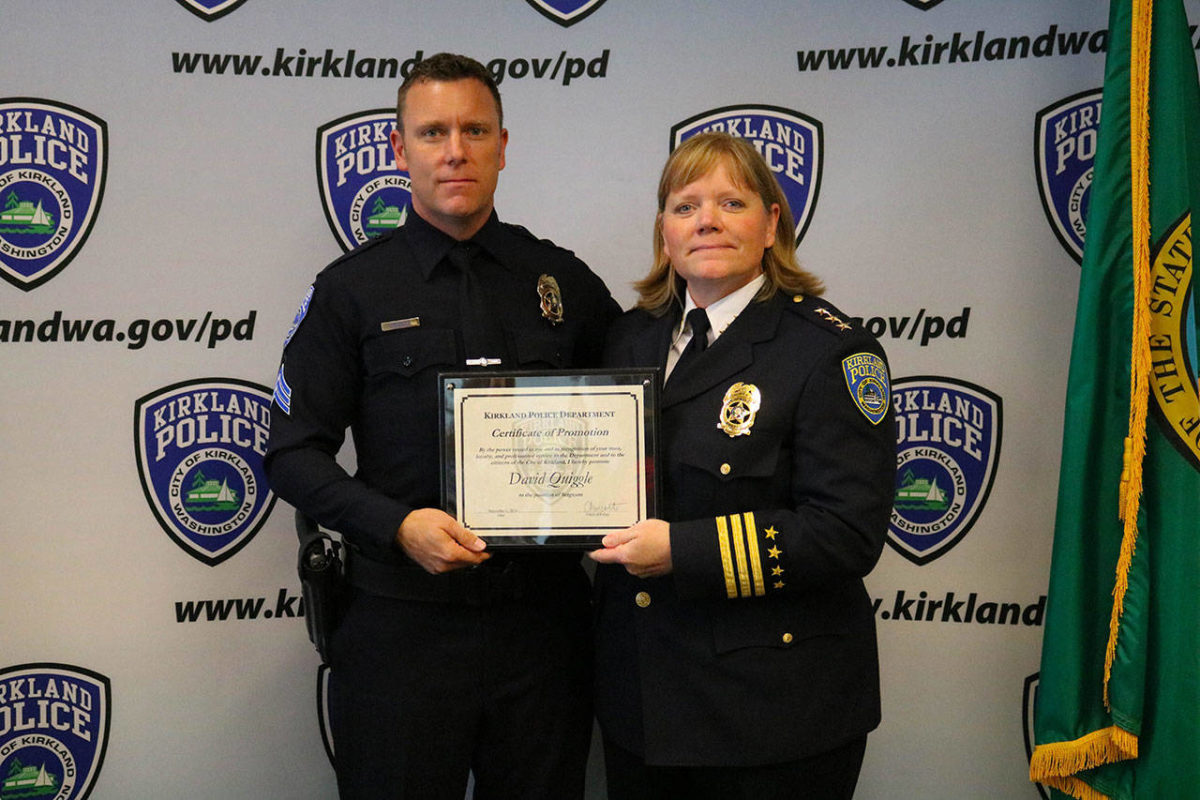 Kirkland Police Department celebrates promotions, service and new