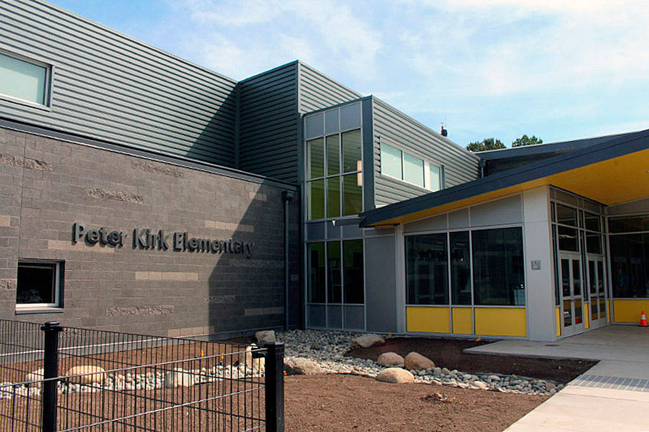 Photo courtesy of LWSD                                LWSD unveiled the new Peter Kirk Elementary School.