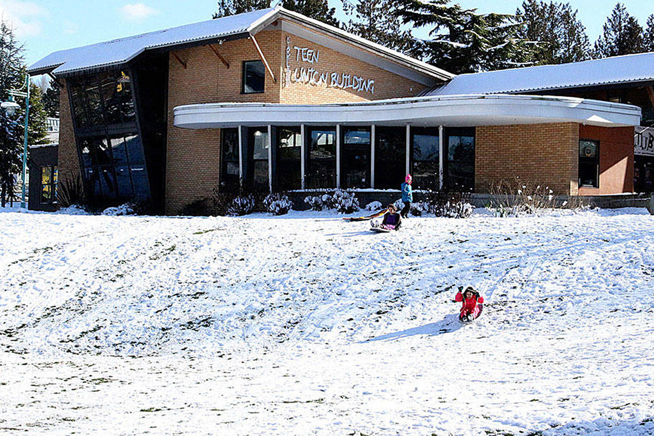 Madison Miller/staff photo                                Kids sledding earlier this year.