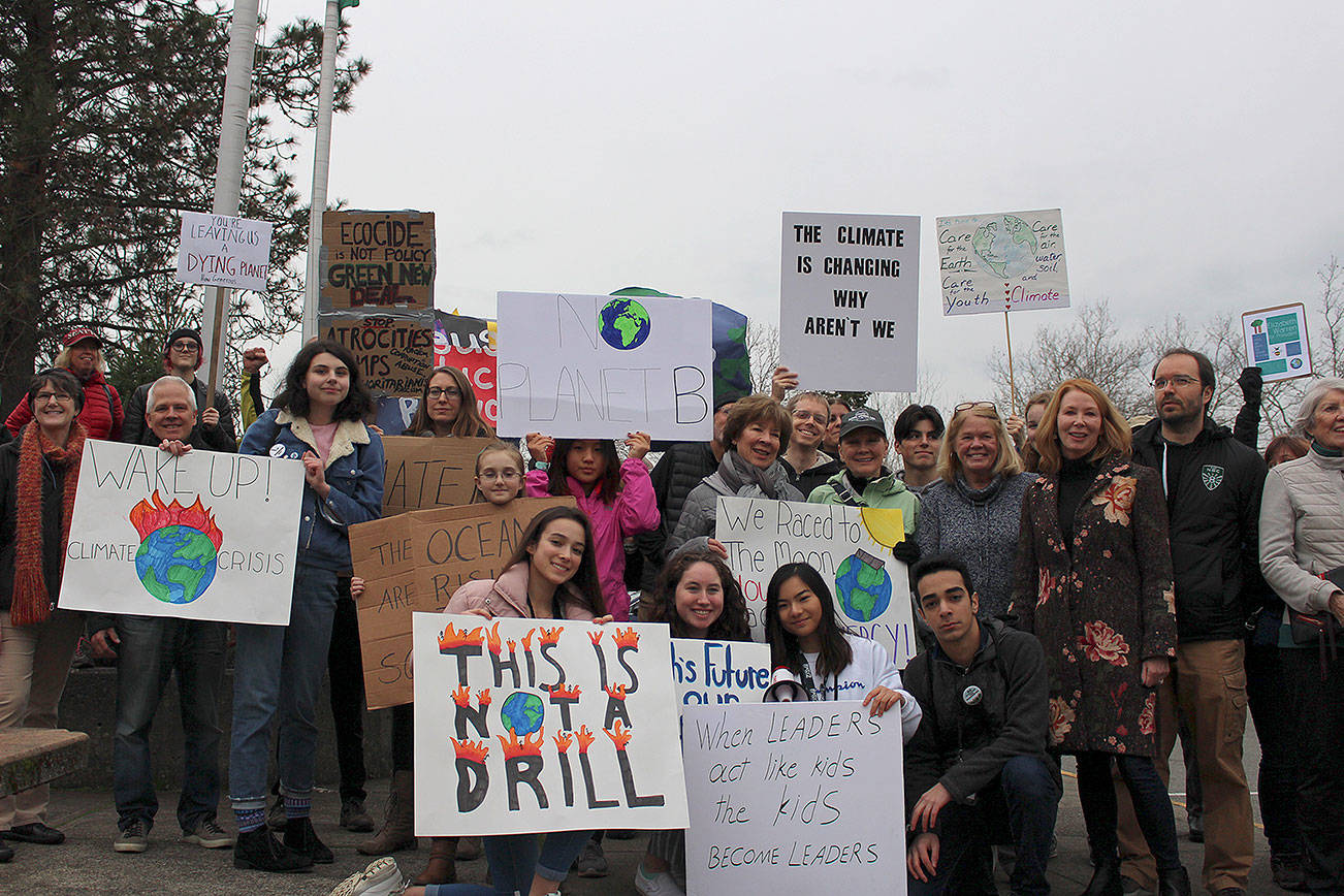 Local high school students organized Kirkland’s second climate strike. A group of protesters met with Mayor Penny Sweet to discuss the city’s plans to address the climate crisis. Madison Miller / staff photo