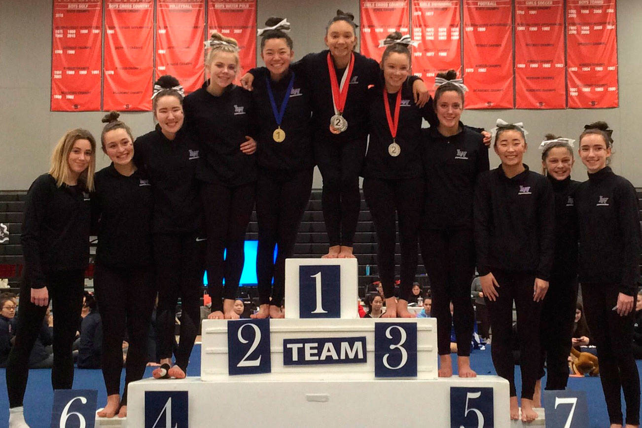 Lake Washington notches league gymnastics title