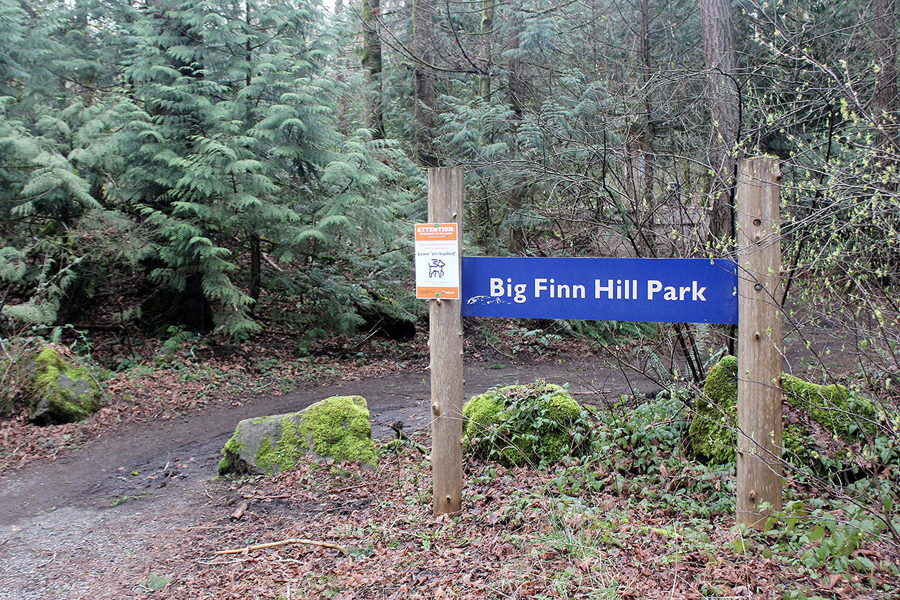 Big Finn Hill Park entrance. Blake Peterson/staff photo