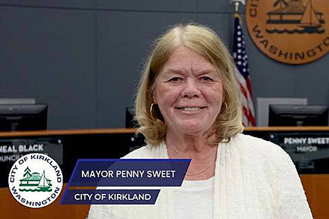 Mayor Penny Sweet shared a video message with the public. Screenshot from video message