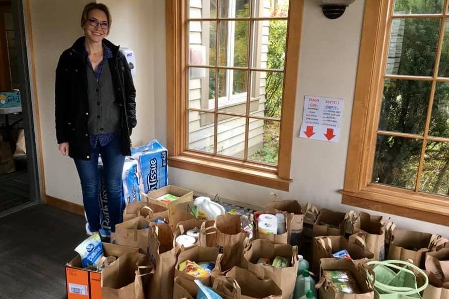 Kirkland resident Kristin Kalning has partnered with friends and others over the past five weeks to deliver supplies to organizations struggling with shortages in donations and volunteers during the COVID-19 outbreak. Courtesy photo