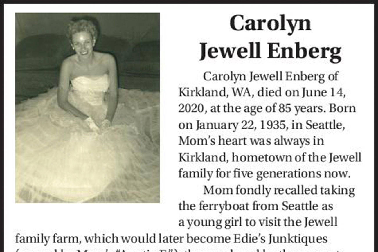 Carolyn Jewell Enberg | Obituary