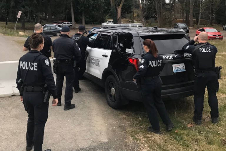 Bellevue police standoff. File photo