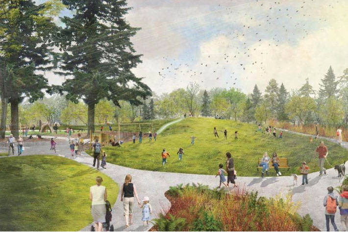 Artist rendering of the park (courtesy of City of Kirkland)