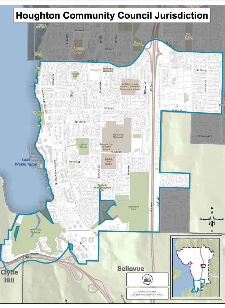 Map of Houghton Community boundaries