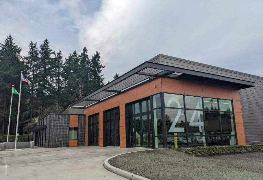 Kirkland Fire Department's newly built Station 24 on 9824 NE 132nd St., pictured on Jan. 12, 2022. Photo by Hannah Saunders/Sound Publishing
