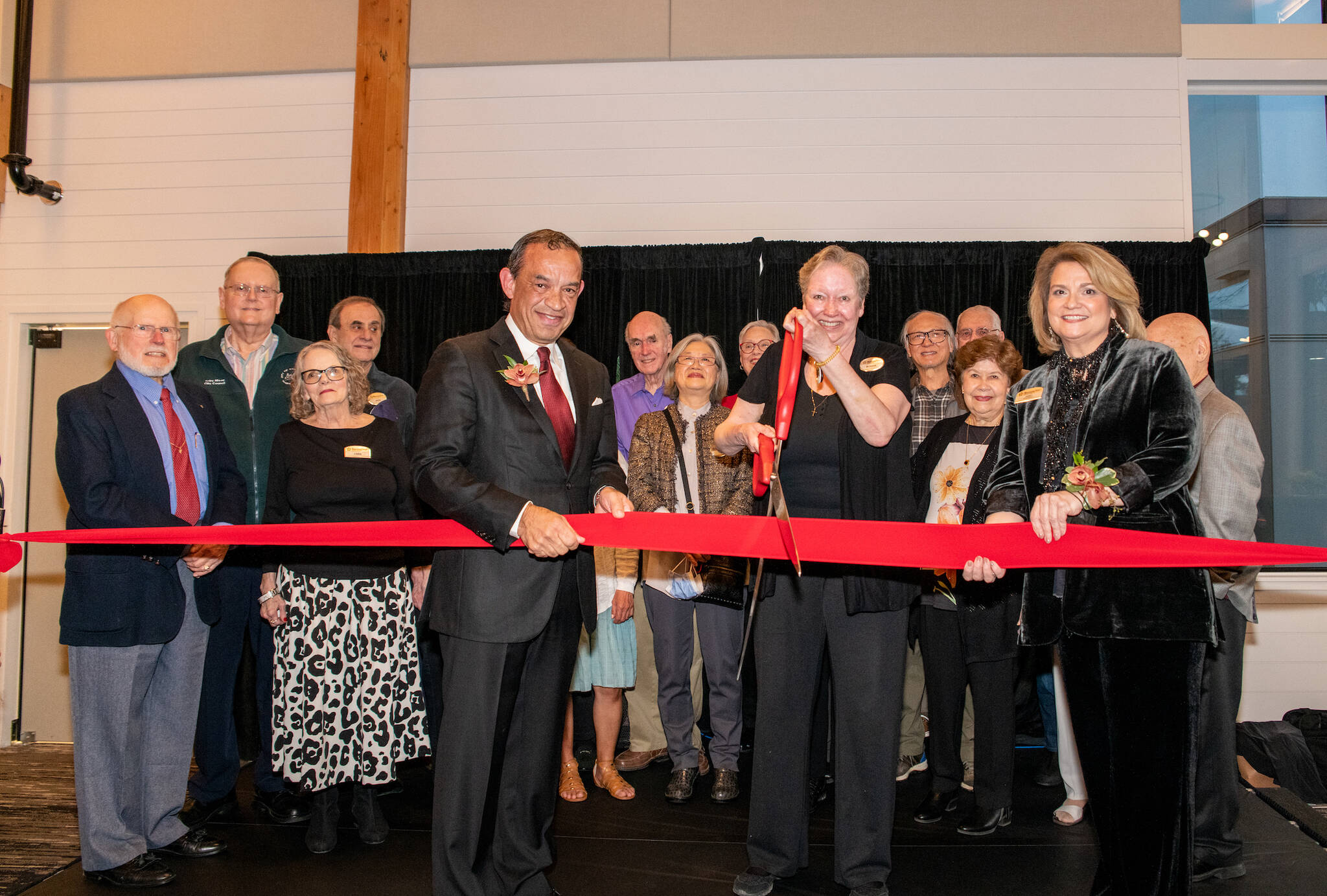 Ribbon cutting ceremony on March 3, 2022, at MorningStar Kirkland. Courtesy of MorningStar Kirkland.