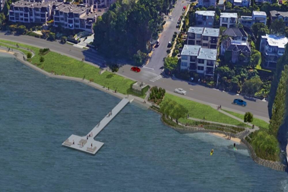 Park design renderings (Screenshot from City of Kirkland website)