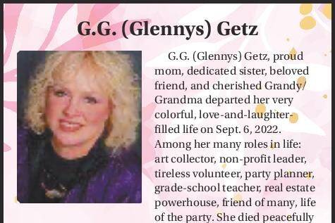 G.G. (Glennys) Getz | Obituary