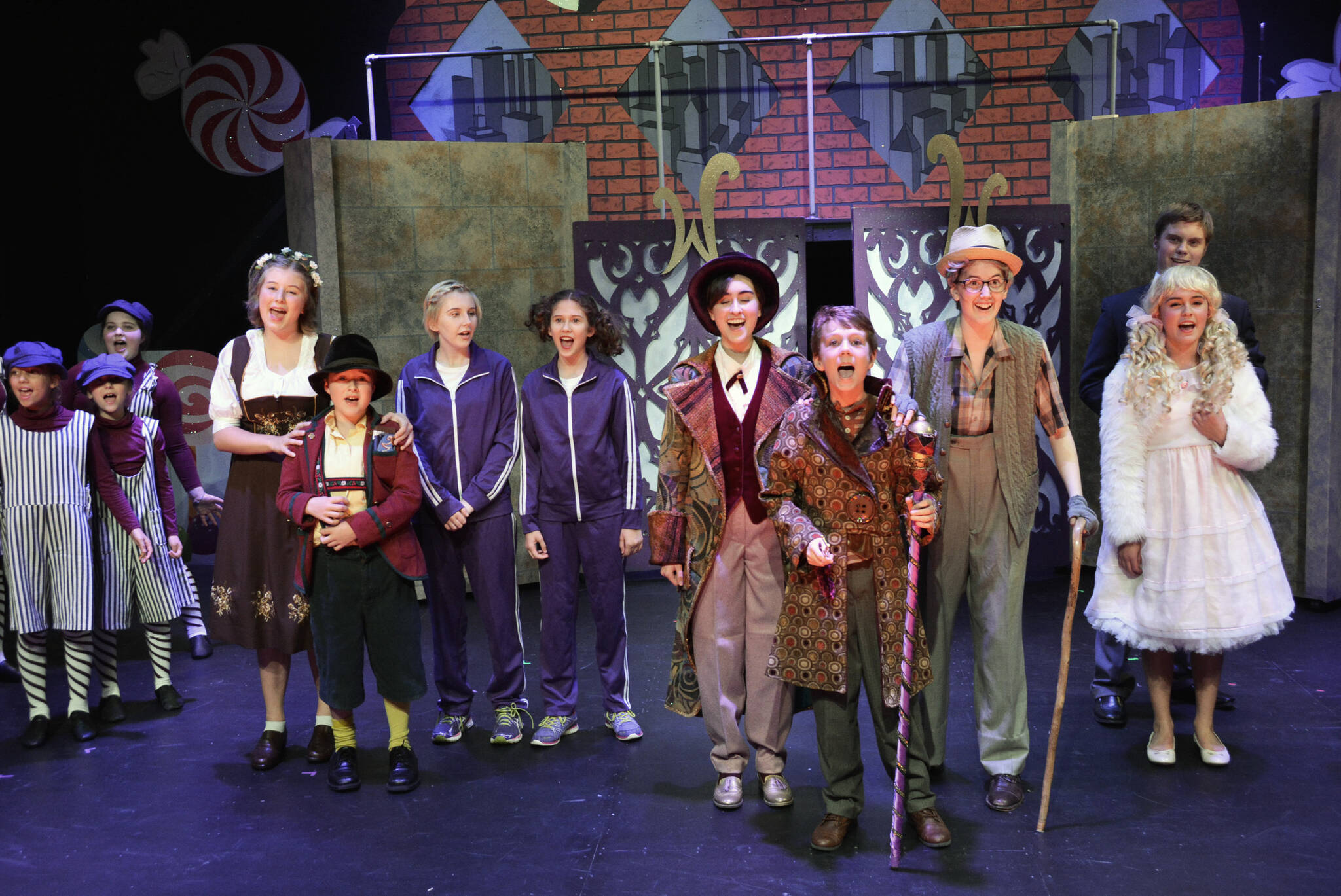 Students perform Roald Dahl’s Willy Wonka at Studio East. Courtesy of Studio East.