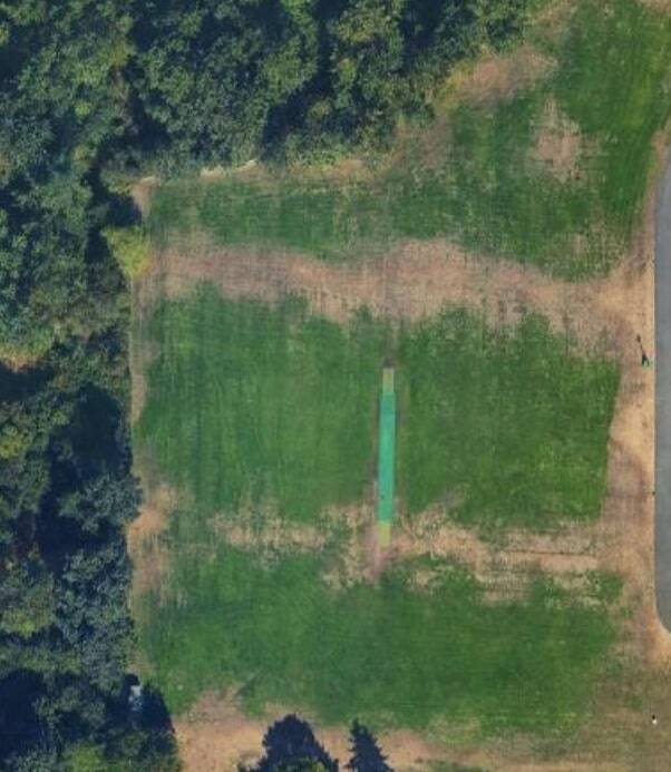 Current home for cricket in Marymoor Park, with the green cricket pitch in the center, is labeled “Marymoor Cricket Community Park Stadium” and is located near the soccer fields. (Courtesy of Google Maps).