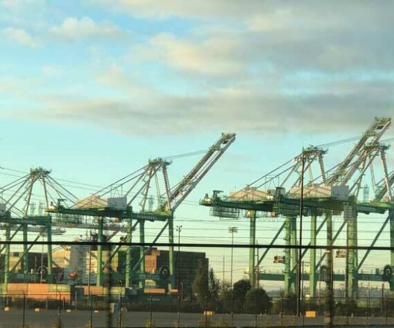 Cranes at the Port of Tacoma. File photo