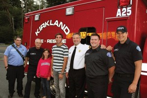 Pictured left to right: Kirkland Lt. Mark Anderson