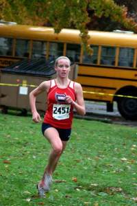 Tansey Lystad took first at the 3A District meet.