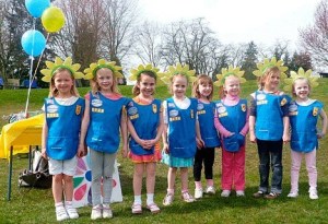 Girl Scout Troop 43022 (from left): Savannah Carr