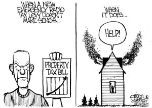 When a new emergency radio tax levy doesn't make sense | Cartoon for April 25
