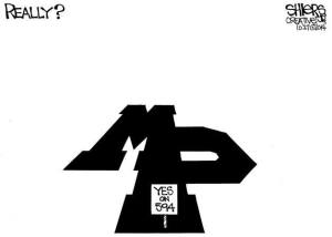 Really? Yes on I-594 - Marysville-Pilchuck | Cartoon for Oct. 20