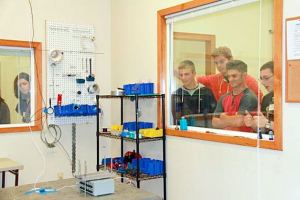 Thirty Juanita High School students visited Cascade Engineering Services