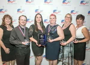 Pictured are coach Janet Waters