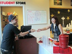 BEST High School students Amber Mackay and Christian Monroy.