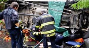 Kirkland firefighters responded to a van rollover