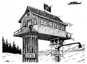 Local levies vs. state funding for schools | Cartoon for Feb. 8