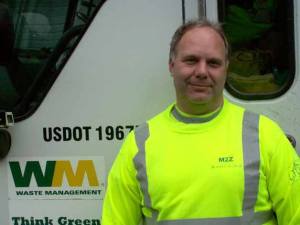 Waste Management driver Steve Wegener was a finalist for Driver of the Year out of 26